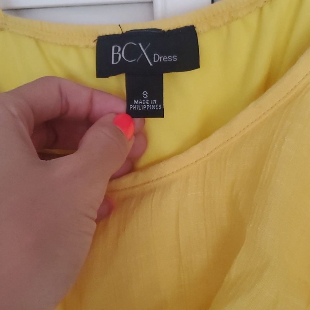 Yellow Ruffled Sun Dress - Picture 2 of 2